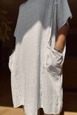 Made in Italy Milo Cotton Slouch Sac Dress White